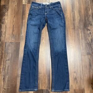 Ariat Women’s Real Straight Icon Jeans Dark Wash Size 28L